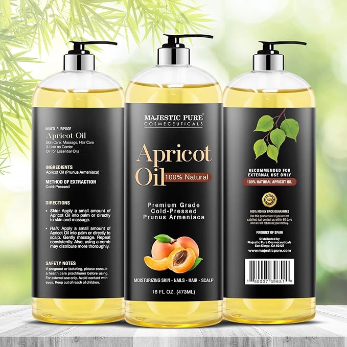 MAJESTIC PURE Apricot Oil, 100% Pure