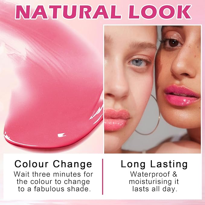 CAHIUYOA 3PCS Color Changing Lipstick Lazy Lipstick Set Changing