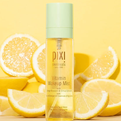 Pixi Vitamin-C Wakeup Mist | Helps Cool, Refresh, and Wake Up Skin | Adds Hydration | Boosting Treatment Toner 2.7ml / 80ml