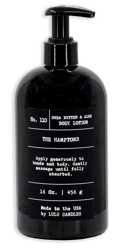 Lulu Candles | The Hamptons- Fresh Citrus & Ocean Mist | Moisturizing Body Lotion | Soothing Shea Butter & Aloe | Nourishes Dry Skin With Moisture, No Paraben, Dye Free, Non-Greasy - 16 Fl. Oz