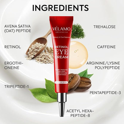 Instant Eye & Face Lift Cream: Rapid Under Eye Bags Wrinkle Smile Lines Forehead Lines Remover - Temporary Firming & Tightening Treatment in 2 Minutes - Retinol Eye Cream Anti Aging Anti Wrinkles 15g