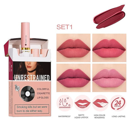 Cigarette Case Lipstick Nude Matte Little Tube Lip Cigarette