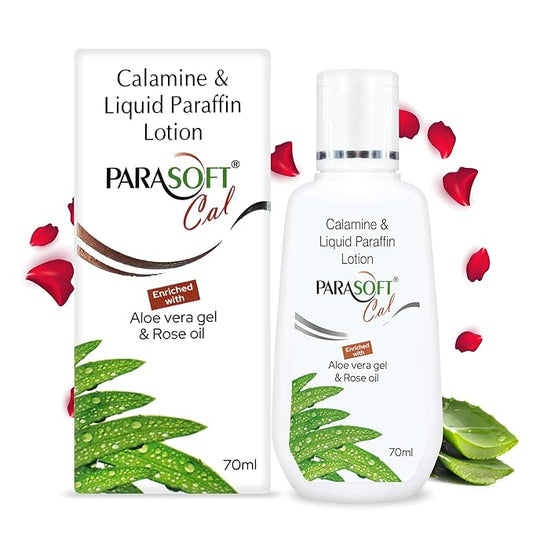 Cal Body Moisturizing Lotion With Calamine, Aloevera And Rose Oil | Soothing Restoring Moisturizer | Relief Irritating Rashes Burns | Non-sticky Formulation For All Type Skin - 70 ml