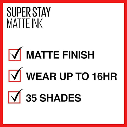 Maybelline Super Stay Matte Ink Liquid Lipstick Makeup,