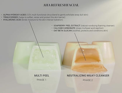 The Glow Ritual System Collection, Activator with AHA Refresh Facial, Skin Renewal Duo, Skin Care Routine, Suitable for Dry Skin, Gift Bundle/Starter Kit