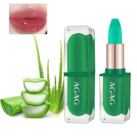 Aloe Vera Lipstick Lip Balm, Magic Temperature Colour Magic