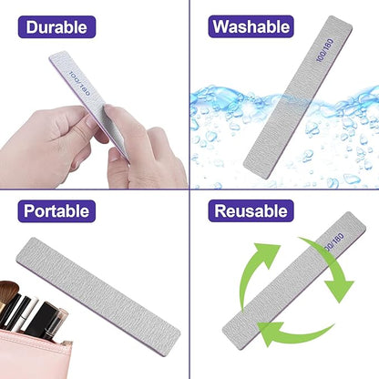 Nail Files (50 Pack), 100/180