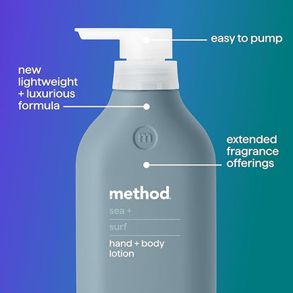 Method Body Lotion, Sea + Surf, 14 oz, 24 Hours of Moisture, 14 oz