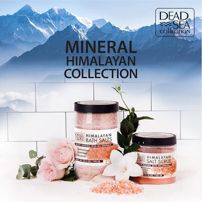 Dead Sea Collection Bath Salts Enriched with Himalayan - Natural Salts for Bath - Large 34.2 OZ and Bath Salts with Argan - Large 34.2 OZ and Bath Salts with Tea Tree - Large 34.2 OZ - Bundle