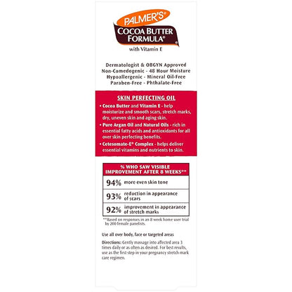 Palmer's Cocoa Butter Formula Skin Therapy Moisturizing Body Oil with Vitamin E, Rosehip Fragrance, 2 Ounces