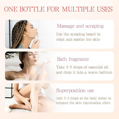 Strawberry Cake Body Oil Scented - Body Oils for Women After Shower - Massage Bath Oil for Dry Skin, Hydrating Nourishing, Tender Smooth, Pleasant Fragrance (100ml)