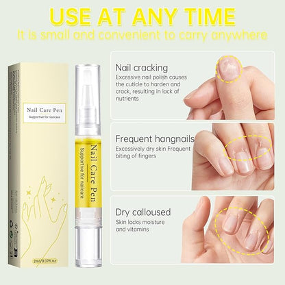 Rejuvenation Nail Growth Oil with Nail File ，Instant Nail Strength & Repair ，Nail Growth Oil Rejuvenation for Brittle, Peeling, Breaking, Thin Nails(3PCS Single)
