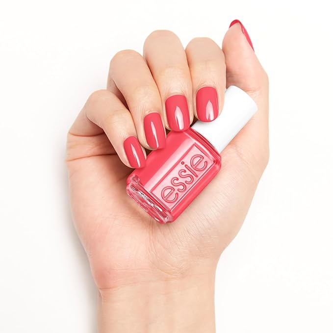Essie Nail Polish, Salon-Quality, 8-Free Vegan, Rosy Pink, Vegan,