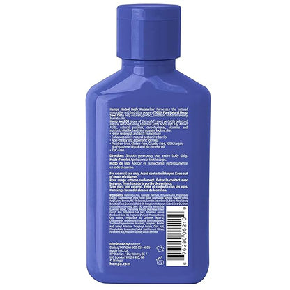 Hempz Body Lotion - Lavender & Chamomile Limited Edition Mini Daily Moisturizing Cream, Shea Butter, Aloe, Body Moisturizer - Travel Size 2.25 Fl Oz