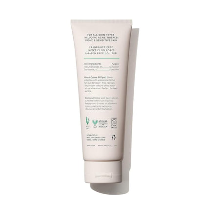 MDSolarSciences Face and Body Sunscreen, SPF 50, Mineral Sunscreen for Kids and Adults, Water-Resistant Up to 80 Minutes, Broad Spectrum UV Protection, 3.4 Fl Oz
