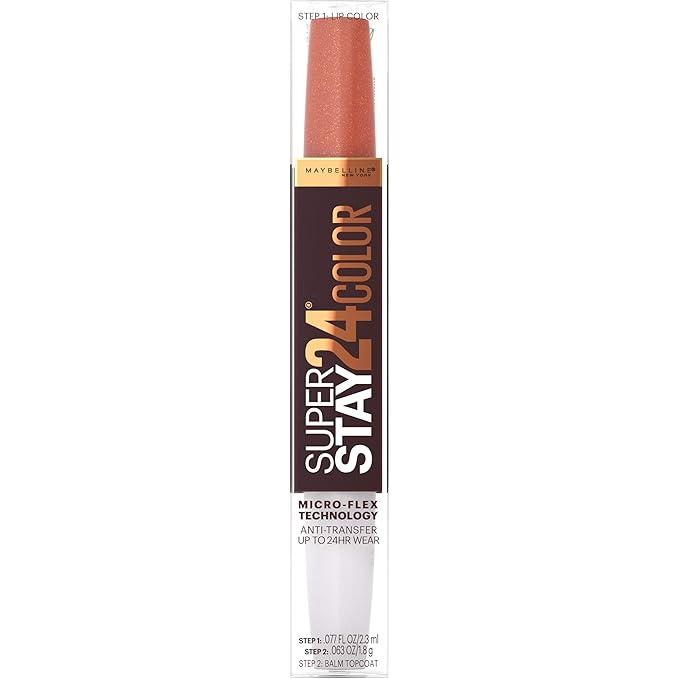 Maybelline SuperStay 24, 2-Step Liquid Lipstick, Coffee Edition, Hushed Hazelnut