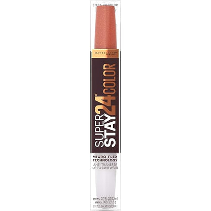 Maybelline SuperStay 24, 2-Step Liquid Lipstick, Coffee Edition, Hushed Hazelnut