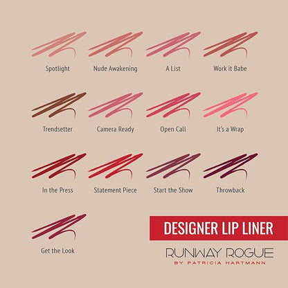 Runway Rogue Designer Liner Lip Pencil, Matte Crimson Lip