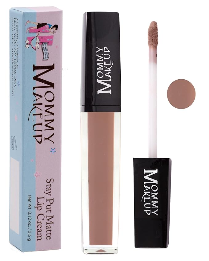 Mommy Makeup Stay Put Matte Lip Cream | Kiss Proof Lipstick in Bridget (A Toffee Nude) Transfer Proof, Smudge Proof, Waterproof, Non Drying, Long Wear Lipstick