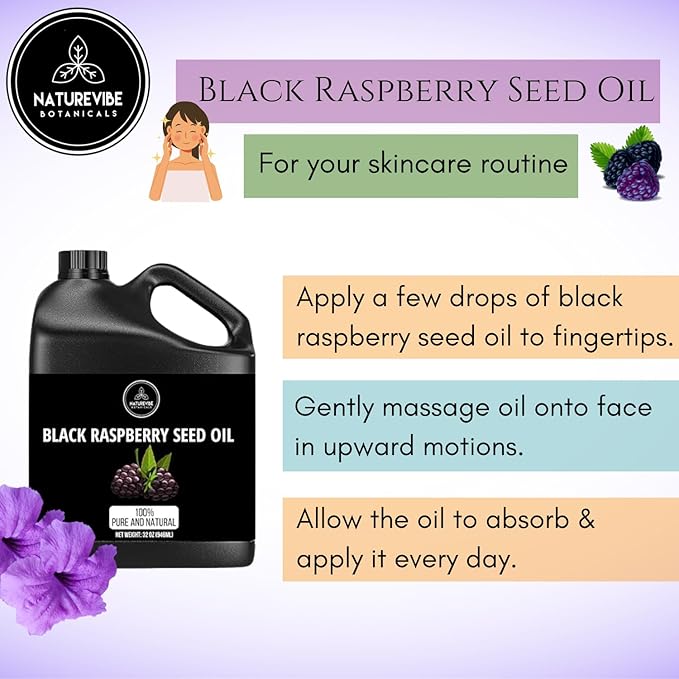 Naturevibe Botanicals Black Raspberry Oil 32
