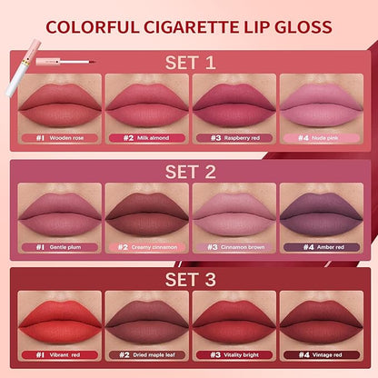 Cigarette Case Lipstick Nude Matte Little Tube Lip Cigarette