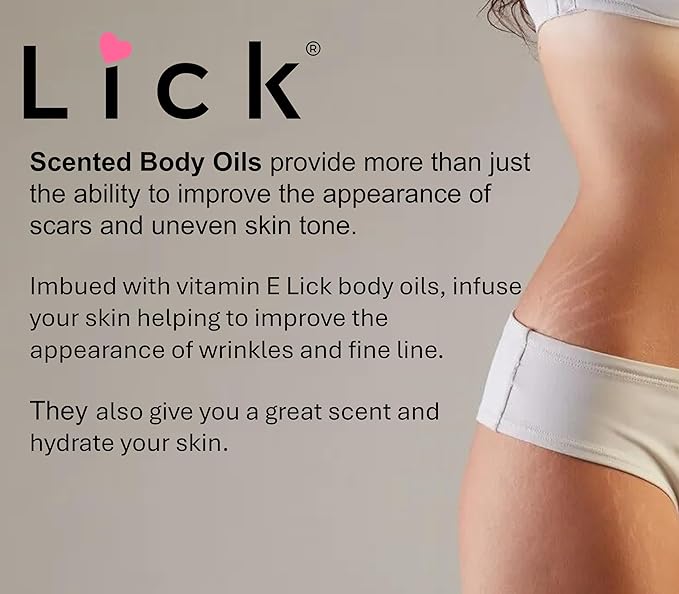 LICK Strawberry Scented Body Oil -