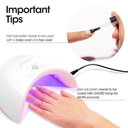 Gellen Nude Gel Nail Polish 18 ML Nude Neutral Gel Polish Beige Skin Tones Soak off UV LED Nail Lamp Nail Polish for Nail Art French Manicure Home Salon DIY Gift, 0.61 Fl Oz