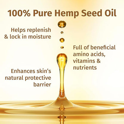 HEMPZ Body Lotion - Grapefruit & Raspberry Crème Daily Moisturizing Cream, Shea Butter Body Moisturizer - Skin Care Products, Hemp Seed Oil - Large