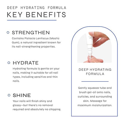 Dr. Dana Hydrating Nail Treatment and Natural Nail Strengthener for Instant Shine and Lustrous Healthy Nails - Non Greasy Gel oil Hybrid Formula - Nail Growth and Repair