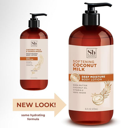 Soapbox Moisturizing Body Lotion, Coconut Milk