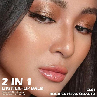 FOCALLURE Moisturizing Lipstick,Transparent Lip Balm,Hydrating Clear Lip Balm