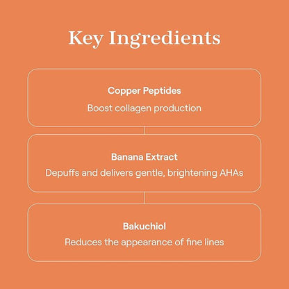 Live Tinted Rays Copper Peptide Eye Masks - Cooling, Brightening, & Nourishing Under Eye Patches, Reduces Fine Lines, & Hydrates with Copper Peptides, Banana Extract, & Bakuchiol - 5 Pairs