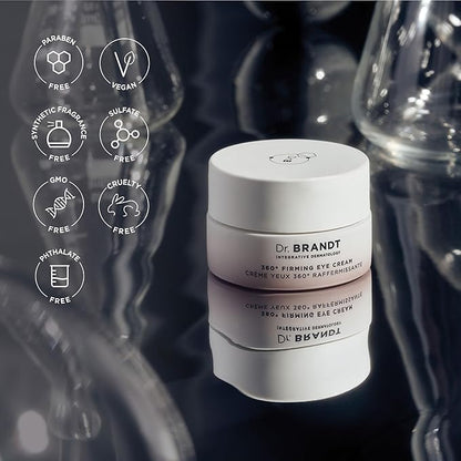 Dr. Brandt Dare to Age 360° Firming Eye Cream - 0.5 oz, Pack of 2 - Corrects the Look of Fine Lines, Dark Circles & Sagging Skin