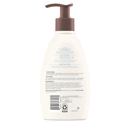 Aveeno Sheer Hydration Daily Moisturizing Fragrance-Free Lotion with Nourishing Prebiotic Oat, Fast-Absorbing Body Moisturizer for Dry Skin with Lightweight, Breathable Feel, 12 fl. oz