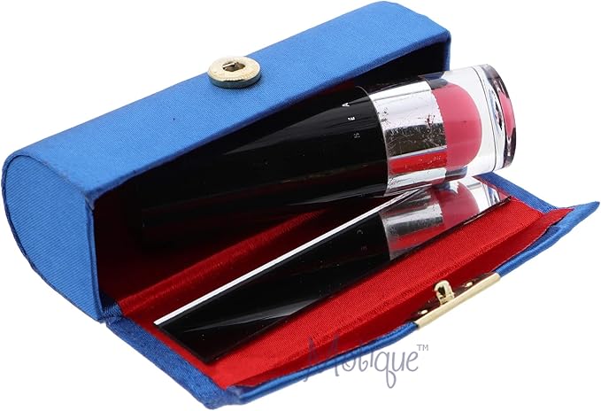 Solid Satin Ladies Lipstick Case With Mirror Purse