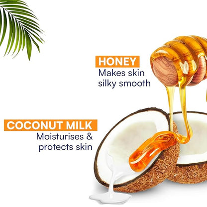 Parachute Advansed Soft Touch Body Lotion with Pure Coconut Milk & Honey |For Women & Men | All Skin types | 100% Natural, 72h Moisturisation | 13.5 Fl.oz. (Pack of 2)