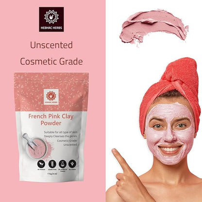 French Pink Clay Powder 114 g w/Serbian Blue Clay Powder 114 g w/Brazilian Purple Clay Powder 114 g