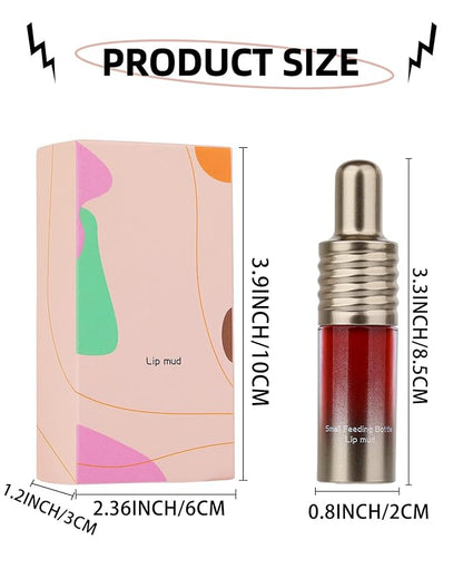 Velvet Lip Mud Tinted, Matte Lip Cream Lip Gloss, Velvet Matte Finish, Blendable High-Pigmentation Silky Creamy Texture, Lightweight, Soft, Moisturizing, Korean Lipstick Makeup Gift for Women Girl-#05