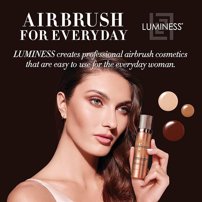 LUMINESS Silk Airbrush Spray Foundation & Primer Kit - Deep)