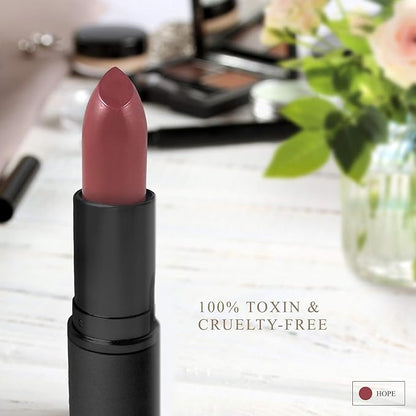 All Natural Lipstick, Semi Matte Lip Color, Moisturizing Moisturizing