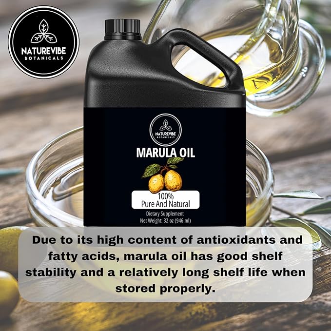 Naturevibe Botanicals Marula Oil 32 Ounces