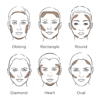 HALEYS Re-sculpt Smoothing Contour Powder (Dark) Lightweight, Non-Caking,