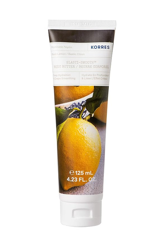 KORRES ELASTI-SMOOTH BASIL LEMON BODY BUTTER