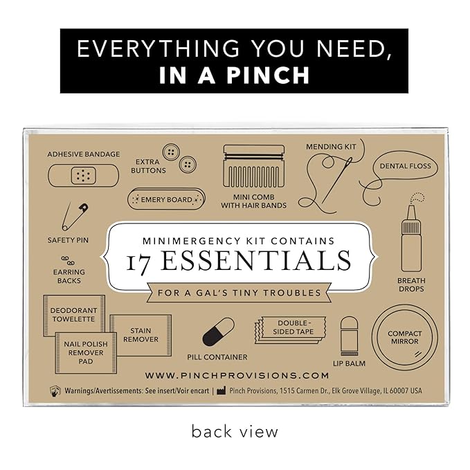 Pinch Provisions Minimergency Kit, includes 17