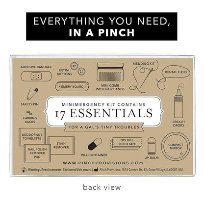 Pinch Provisions Minimergency Kit, includes 17