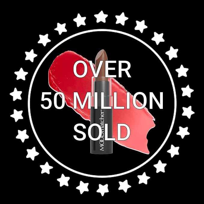 MOODmatcher Original Color Changing Lipstick – 12 Hours Long-Lasting, Moisturizing, Smudge-Proof, Glamorous Personalized Color, Premium Quality – Made in USA (Black)