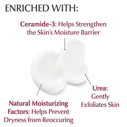 Eucerin Roughness Relief Body Lotion for Extremely Dry, Rough Skin, Urea Enriched Body Moisturizer, 16.9 Fl Oz Bottle