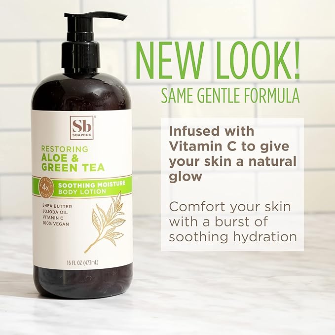 Soapbox Moisturizing Body Lotion, Aloe &