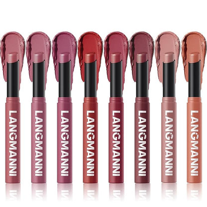 Jolilab 8 Pcs Velvet Matte Lipstick Nude Matte Lipstick