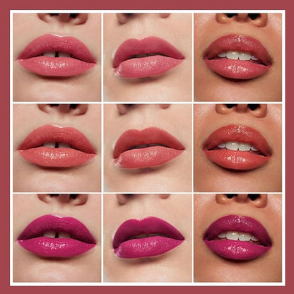 Upgrade Press Lipstick Set,3 Colors Natural Velvet Long Upgrade